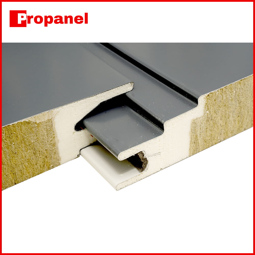 Connection Sample of Rock Wool PU Sealing Wall Sandwich Panel